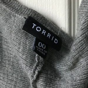 Grey asymmetrical sweater